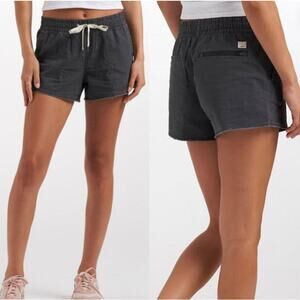 Vuori Womens Summer Outdoor Vintage Ripstop Elastic Waist Pull‎ On Shorts Size S